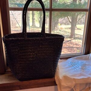 Dragon Diffusion Dark Brown Woven Tote